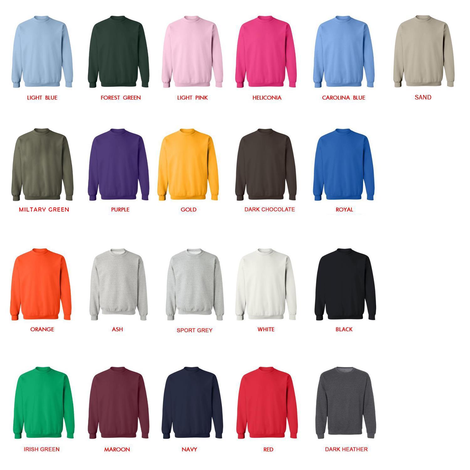 sweatshirt color chart - Kaiju No. 8 Shop