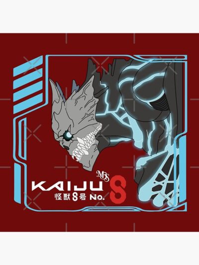 Alternative view of Anime Kaiju 8 Silhouette Design Throw Pillow