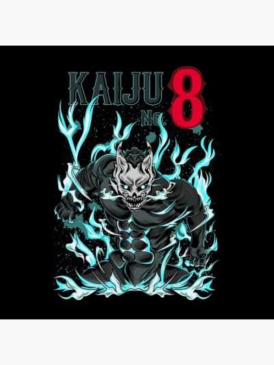 Alternative view of Kaiju No. 8 Human Fortress Throw Pillow