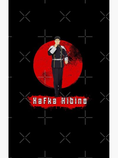Alternative view of Kaiju No. 8 Kafka Hibino Red Shower Curtain