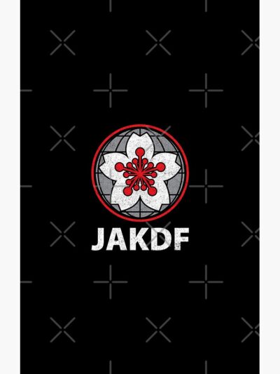 Alternative view of Kaiju No. 8 Jakdf Logo Shower Curtain