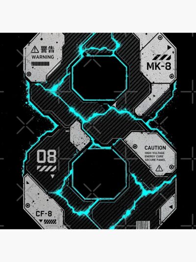 Alternative view of Industrial Number Eight Techwear Neon Tapestry