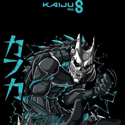 Alternative view of Full Body Kaiju No 8 Action Graphic Kafka Hibino Tote Bag