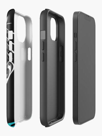 Alternative view of Kaiju No. 8 Kafka Hibino Half Kaiju Face Iphone Case