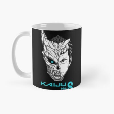 Alternative view of Kaiju No. 8 Kafka Hibino Half Kaiju Face Mug