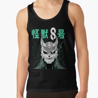 Alternative view of Kaiju No.8 Kafka Hibino Face Tank Top
