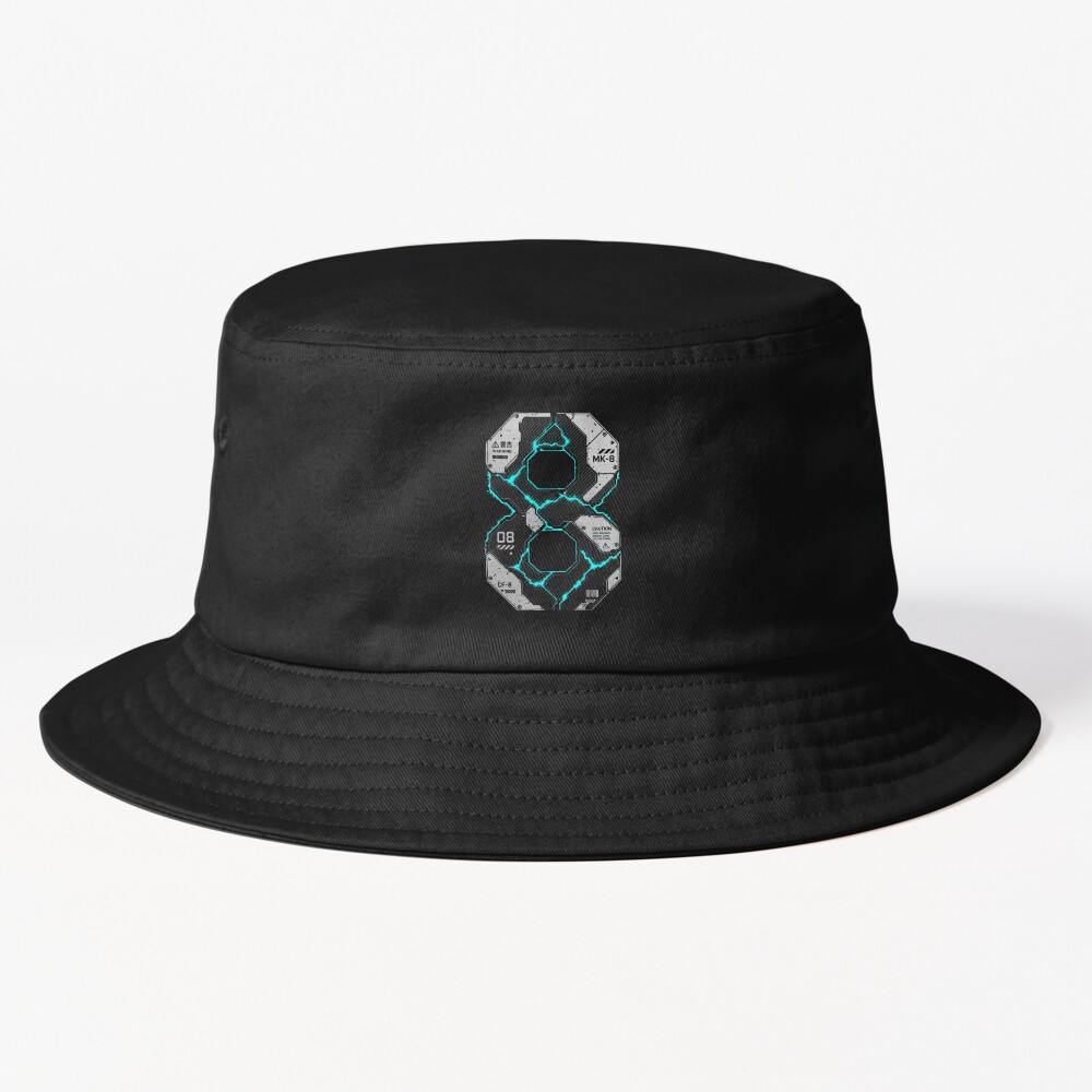 Industrial Number Eight Techwear Neon Bucket Hat