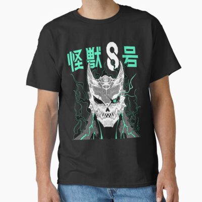 Alternative view of Kaiju No.8 Kafka Hibino Face T-shirt
