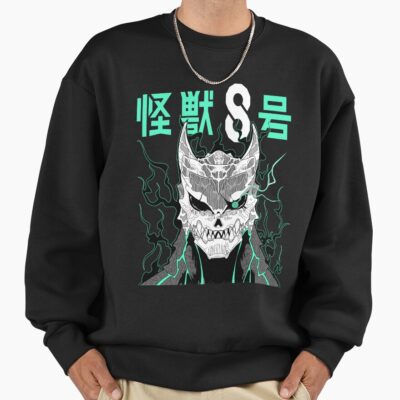 Alternative view of Kaiju No.8 Kafka Hibino Face Sweatshirt