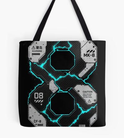 Industrial Number Eight Techwear Neon Tote Bag