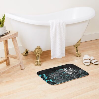 Alternative view of Full Body Kaiju No 8 Action Graphic Kafka Hibino Bath Mat