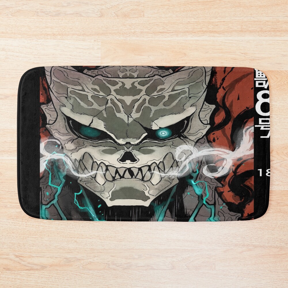Kaiju No. 8 Scary Face Of Monsters 99 Eights 0 Bath Mat