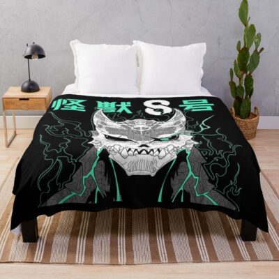 Human Fortress Anime Kaiju No. 8 Throw Blanket