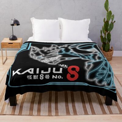 Led Design Inspired By The Anime Kaiju No. 8 Throw Blanket