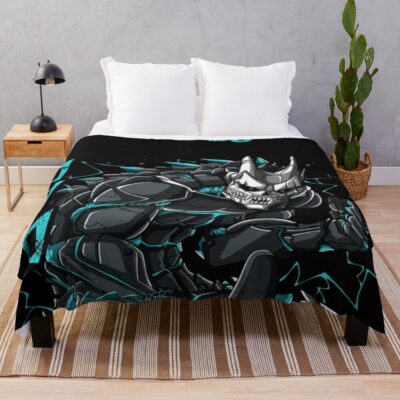 Full Body Kaiju No 8 Action Graphic Kafka Hibino Throw Blanket