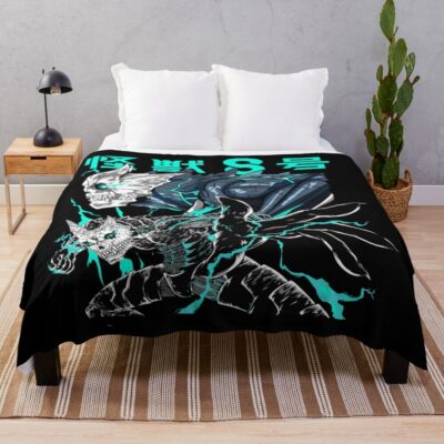 Human Fortress Kaiju No. 8 Throw Blanket