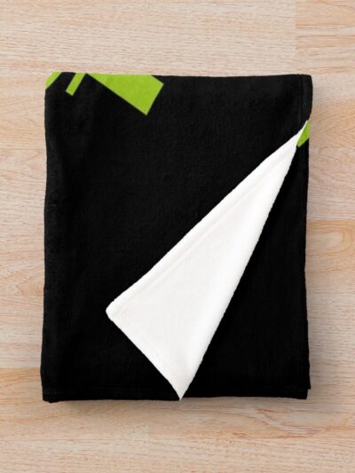 Alternative view of Kaiju No. 8 Izumo Tech Throw Blanket