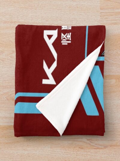 Alternative view of Anime Kaiju 8 Silhouette Design Throw Blanket