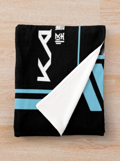 Alternative view of Led Design Inspired By The Anime Kaiju No. 8 Throw Blanket