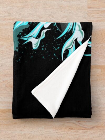 Alternative view of Kaiju No. 8 Human Fortress Throw Blanket
