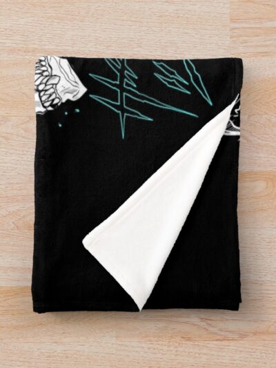 Alternative view of Cool Kaiju Kafka Hibino Kaiju No. 8 Throw Blanket