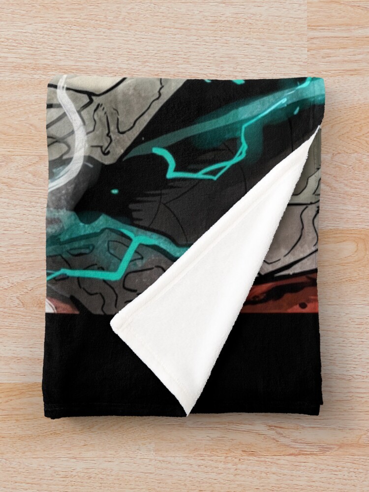 Kaiju No. 8 Scary Face Of Monsters 99 Eights 0 Throw Blanket - Image 2