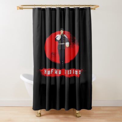 Kaiju No. 8 Kafka Hibino Red Shower Curtain