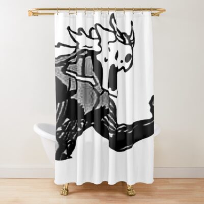 Kaiju No.8 Funny Monster Face Shower Curtain