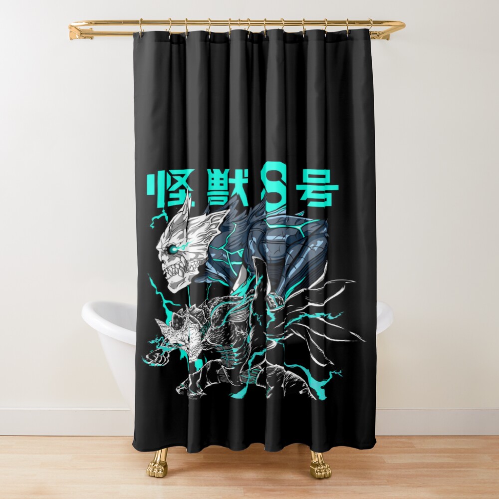 Human Fortress Anime Kaiju No. 8 Shower Curtain