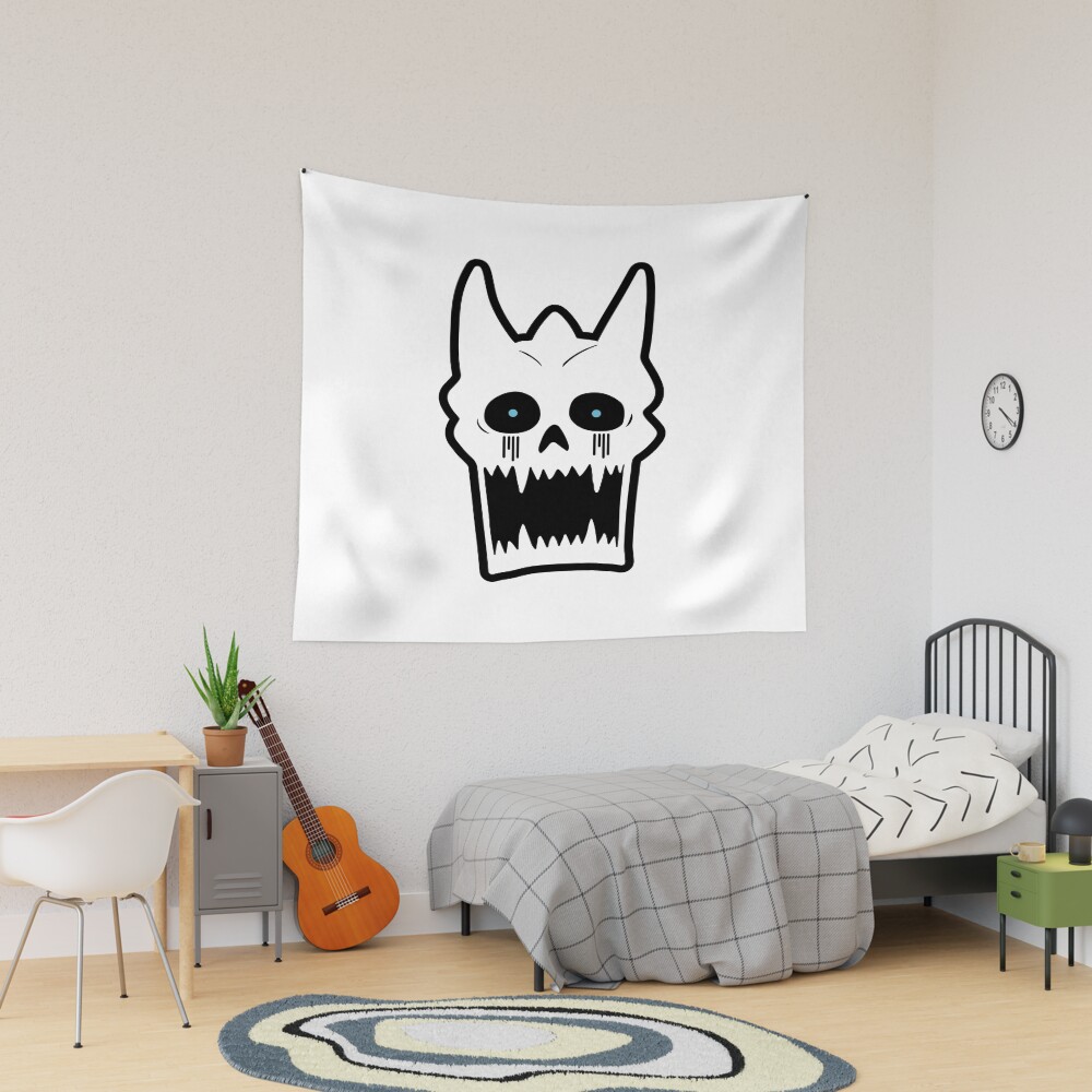 Kaiju 8 Chibi Monster Face Tapestry