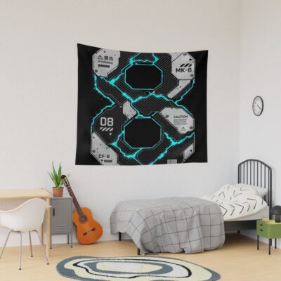 Industrial Number Eight Techwear Neon Tapestry