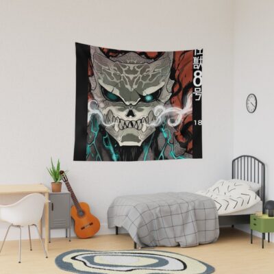 Kaiju No. 8 Scary Face Of Monsters 99 Eights 0 Tapestry