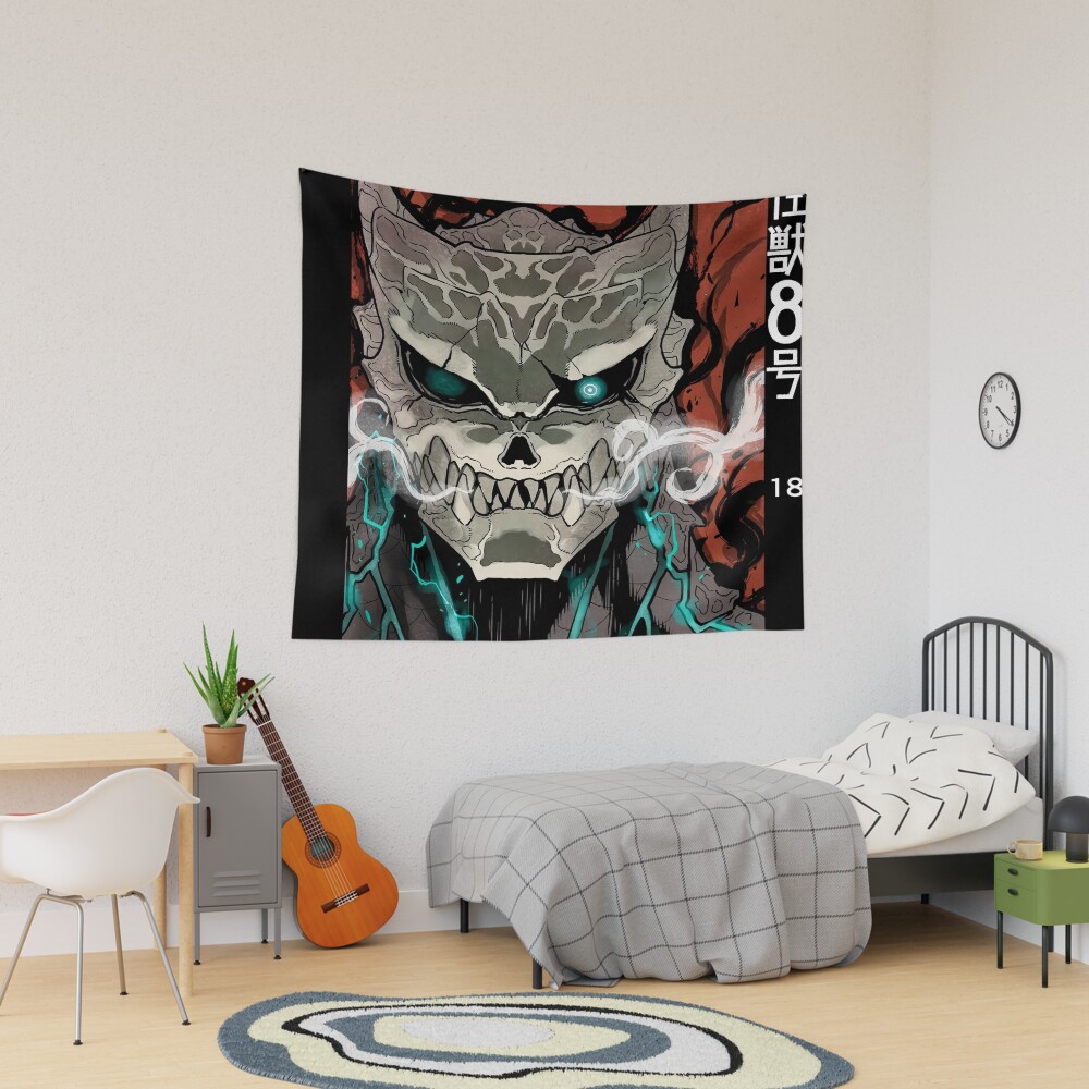 Kaiju No. 8 Scary Face Of Monsters 99 Eights 0 Tapestry