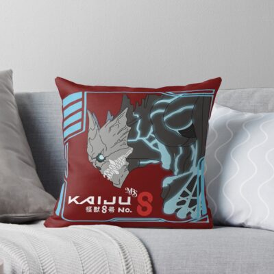Anime Kaiju 8 Silhouette Design Throw Pillow