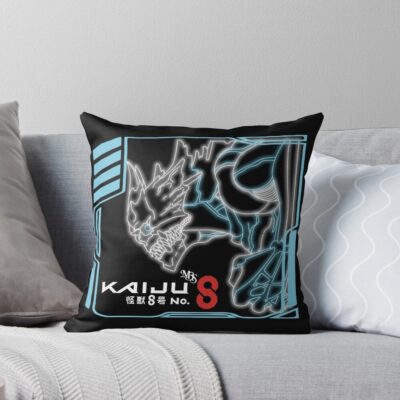Led Design Inspired By The Anime Kaiju No. 8 Throw Pillow